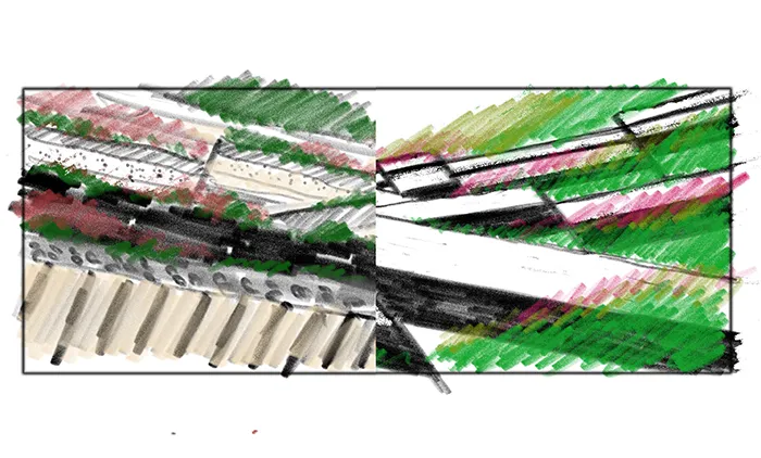 Aquascaping steps Color layers of the earth IAPLC 2024 - Kazuma Takeuchi / Japan